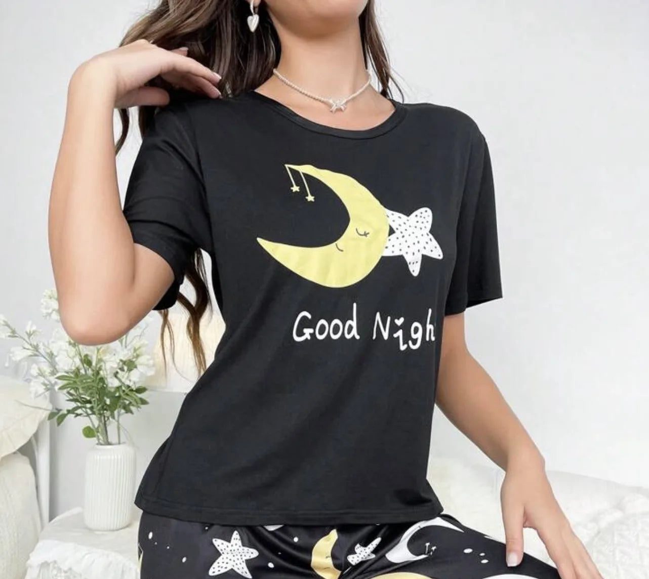 Pijamas Christmas Gift Sleepwear Spring Autumn Female 2PCS Pajamas Set Red Print Elk Long Sleeve Trouser Suits Loose Home Wear