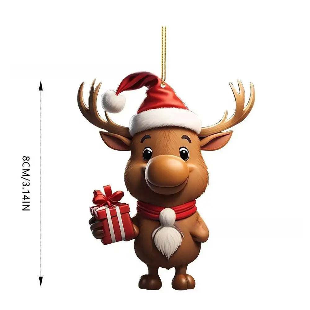 Christmas Decoration Deer Xmas Tree Elk Ornament Home Decor Reindeer Merry Christmas Gift Natal Navidad Noel New Year 2024