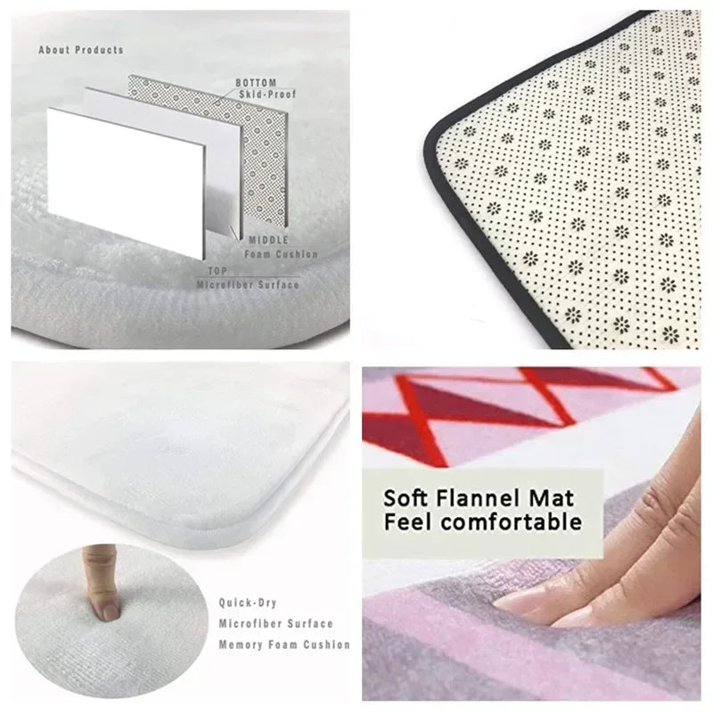 Christmas Disney Mickey Mouse Carpet for Living Room Home Decor Large Area Rug Bedroom Floor Rug Non-slip Easy Washable Mat