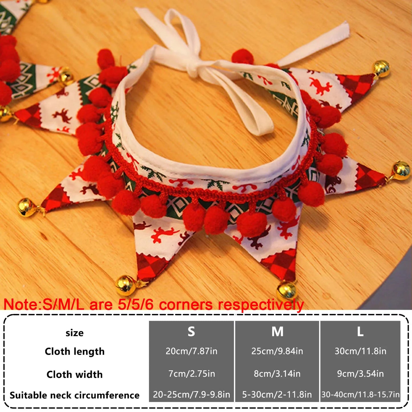 Christmas Dog Scarf With Classic Festive Jingle Bell Dog Collar Suitable Pet Plush Triangular Towel For New Year Photo Shoots