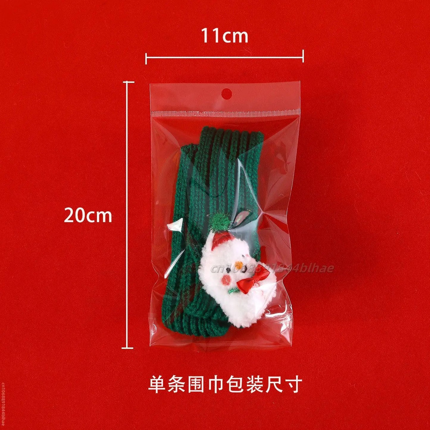 Elk Pet Dog Knitted Christmas Scarf Cat Hat Dog Yarn Cartoon Elk Snowman Warm Plush Hat Set Dog Accessories for Small Dogs