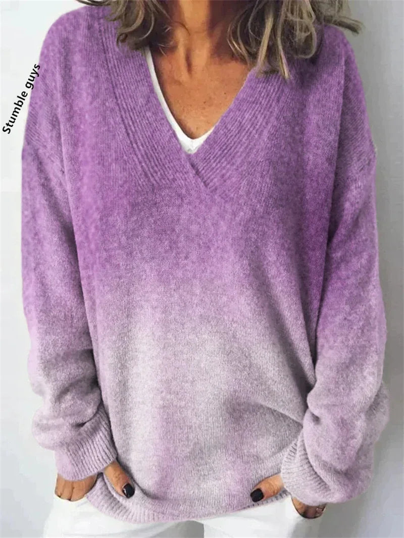 Women's Christmas Sweater Autumn Winter Casual Fashion European American Warm Deer Snowman Dog Print Y2K Knit Top