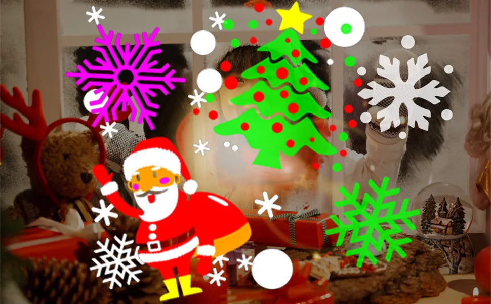 NEW Christmas Projector Lights Outdoor Holiday Laser 16 Pattern Slide LED Projection Lamp for Indoor Party Christmas Decoration