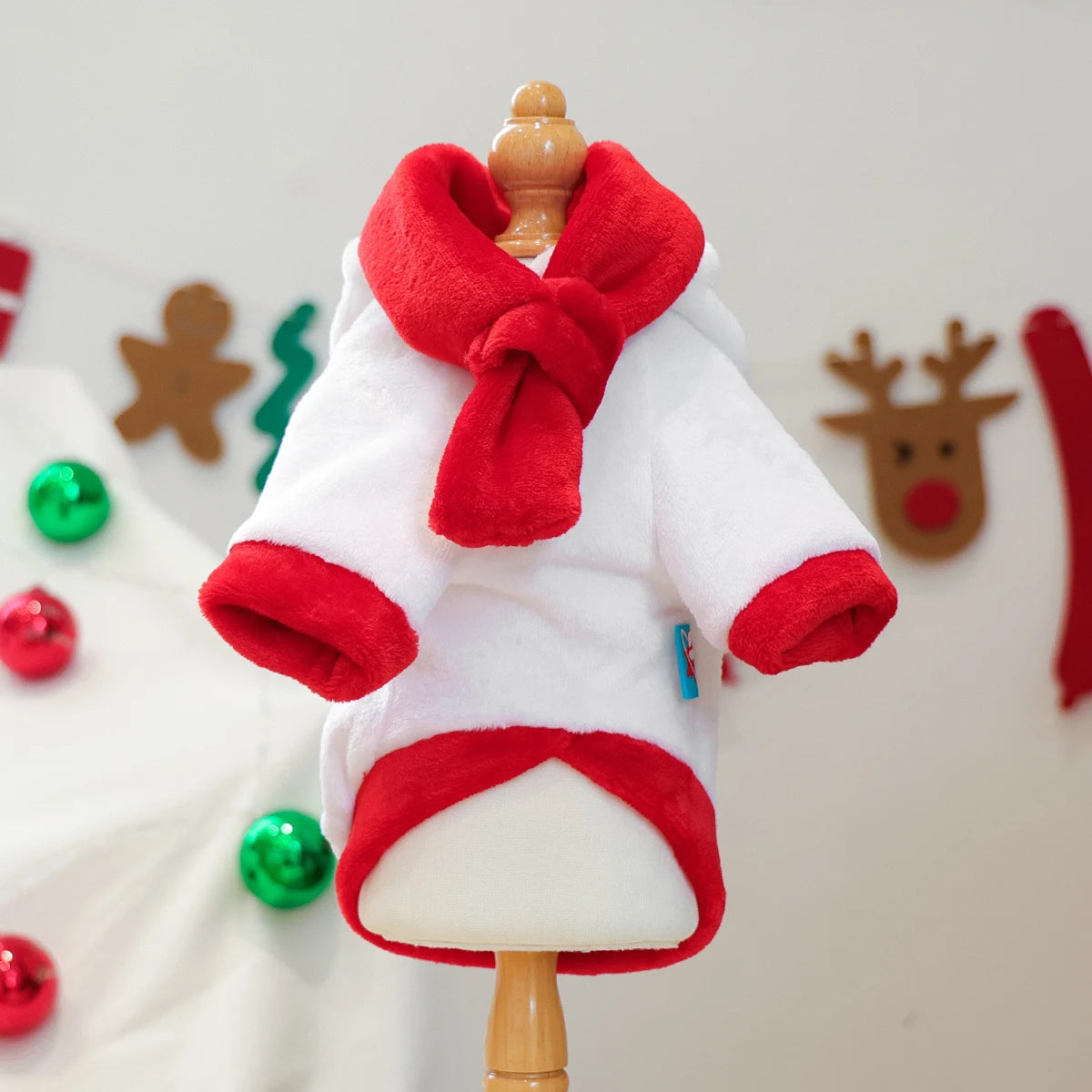 Pet Cute Snowman Christmas Clothes Cat Dog Clothes Autumn and Winter Comfort Pullover Hoodie Happy Dog Clothing