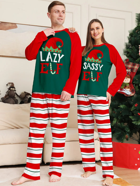New Year's Costumes 2025 Cartoon Print Christmas Family Matching Pajamas Women Men Boys Girls Soft Clothing Set Cute Xmas Look