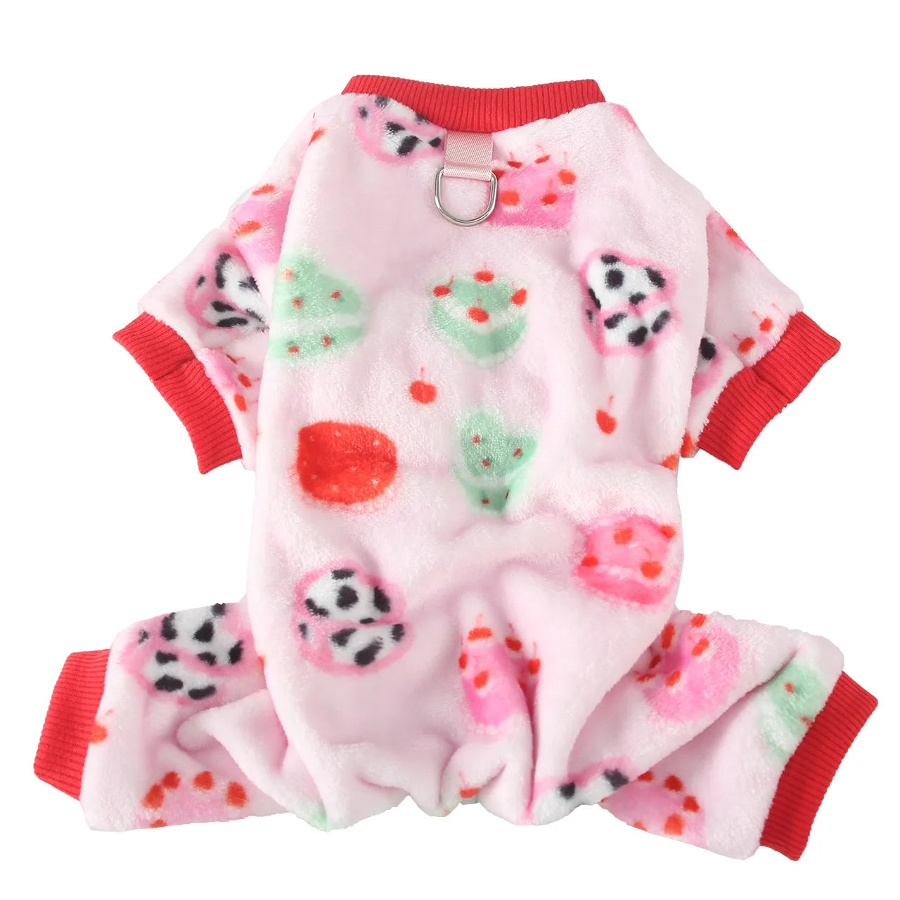 Christmas Pet Dog Pajamas for Cat Clothes Warm Pyjama Jumpsuit for Small Dogs Sleepingwear Winter Flece Pet Chihuahua Coat 강아지옷