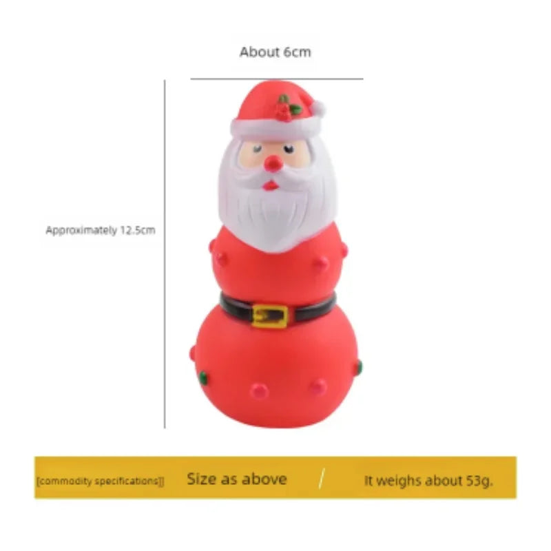 Pets Christmas Supplies Dog Squeakey Chew Toys Cotton Ropes Knot Molar Bite Toy Funny Cute Puppies Interactive Toy Xmas Gift