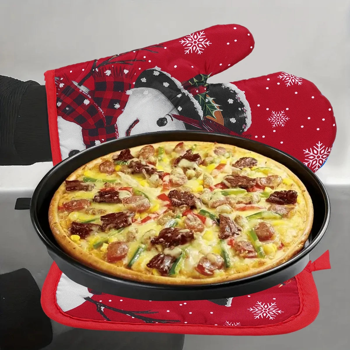 Decorations 2026 Christmas Home Kitchen Party Decorations 2025 Christmas Snowman Kitchen Christmas New Year Gifts Gloves Mittens