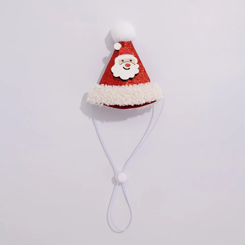 Christmas Cat Hat Cat Knitted Scarf Set Soft Winter Christmas Soft Santa Claus Costume Scarf For Dog Cats Pet Xmas Cat Supplies