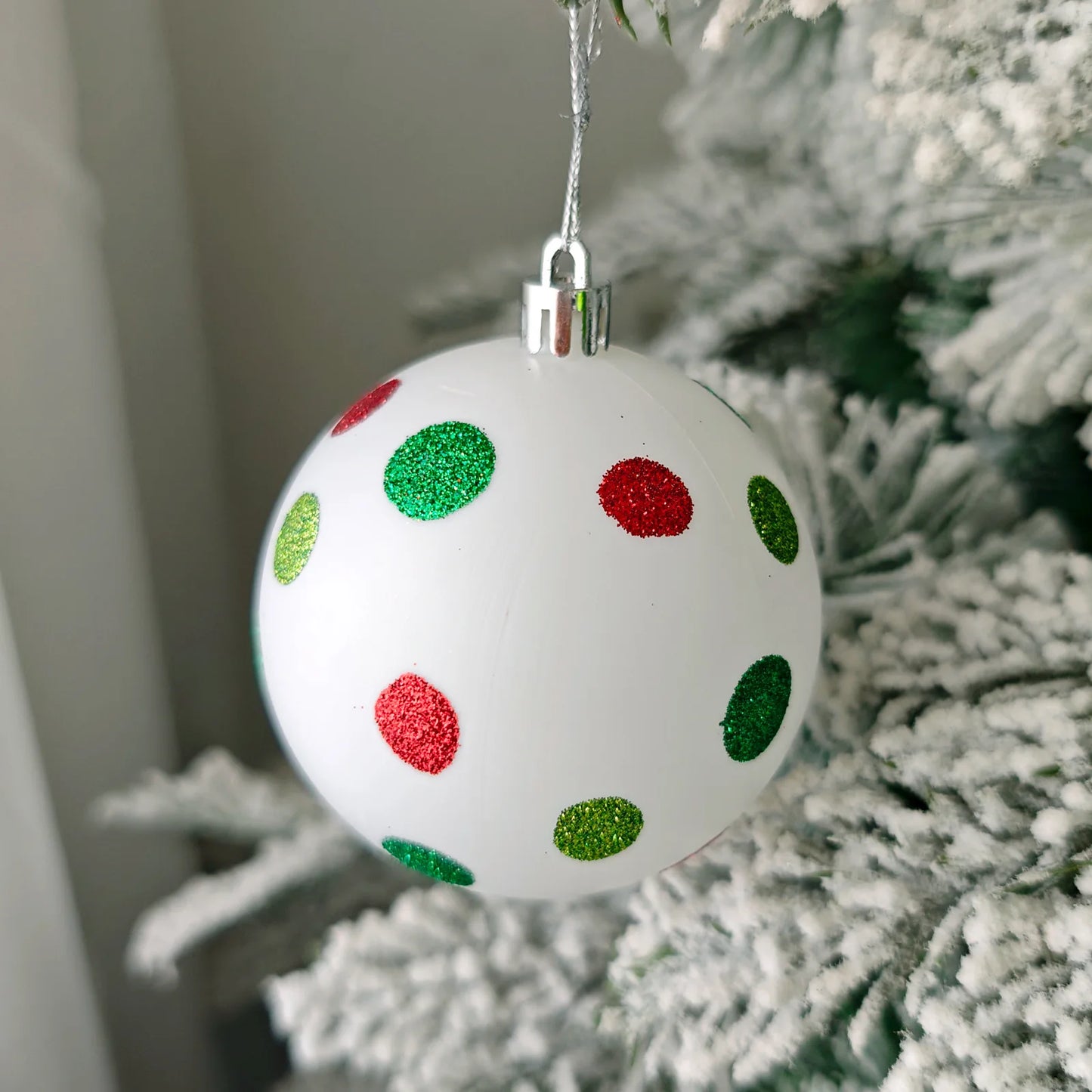 Green Painted Christmas Ball Decorations Green Monster Xmas Tree Ornaments Green Painted Xmas Ball Set Christmas Home Decor