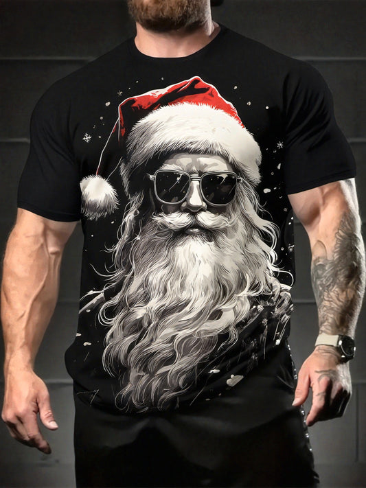Santa Claus Print Men’s T-Shirt