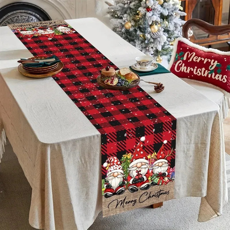 Christmas Theme Christmas Decoration Home Dining Table Decoration Christmas Party Decoration Dining Table Decoration Table Flag
