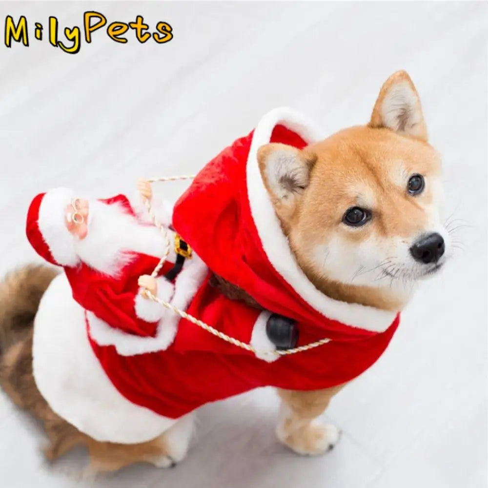 Cat Cute with Snowman Doll Costume Christmas Pet Supplies Dog Coat Pet Dress Up Dog Clothing