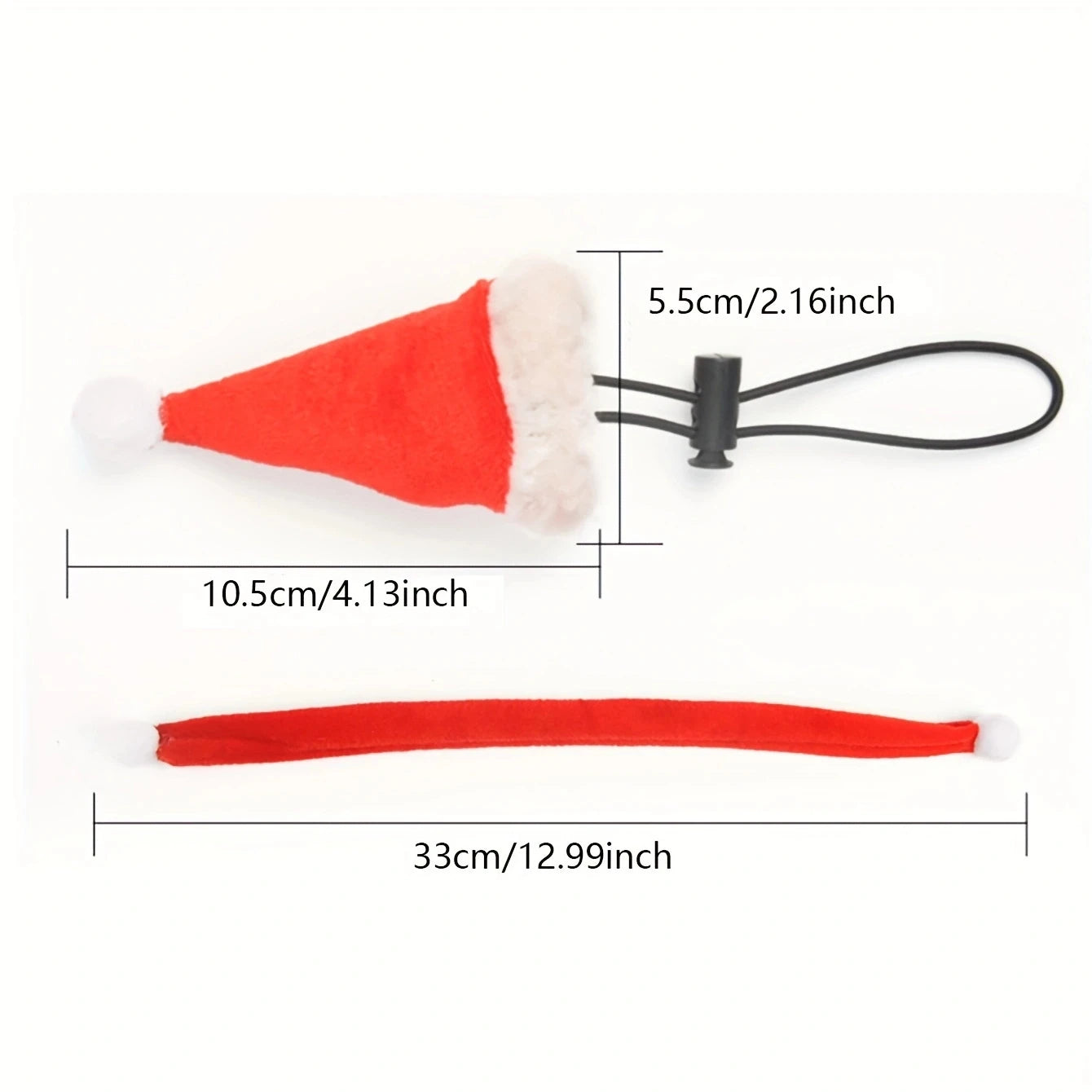 2pcs Bearded Dragon Hat And Scarf, Lizard Christmas Hat Scarf Set, Small Animal Christmas Festival Costume (Xmas)