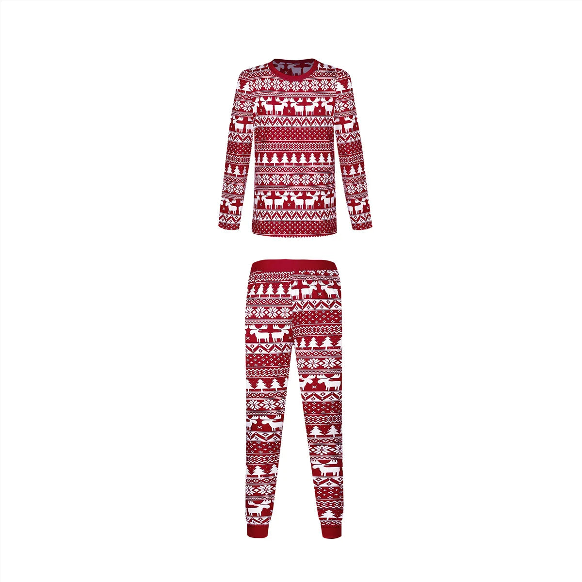 Christmas Pajamas Set Dad Mom and Me Clothes for Family Soft Cute Sleepwear Adults Kids 2 Piece Suit Xmas Look Outfits