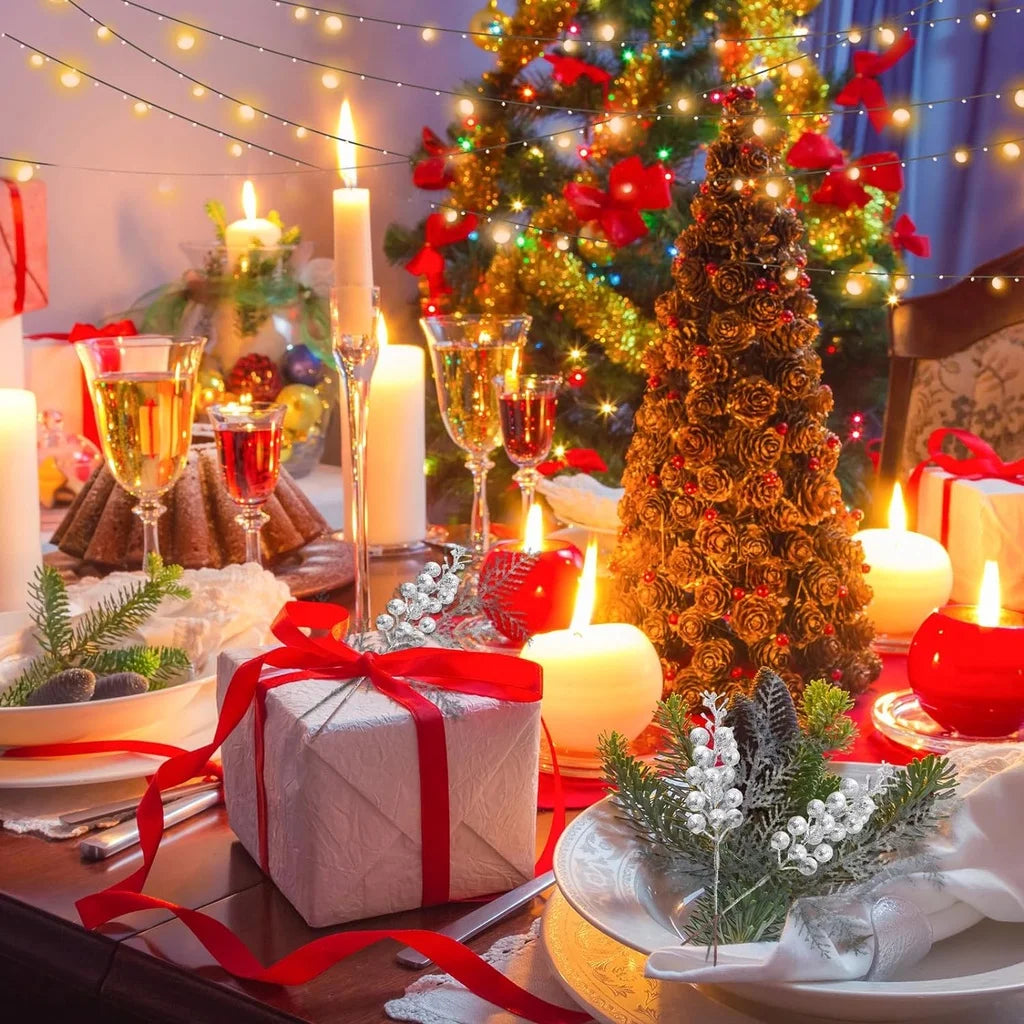 5Pcs Artificial Berry Christmas Decoration Christmas Tree Ornaments Home Room Decor Navidad New Year 2026 Garland Gift Accessory