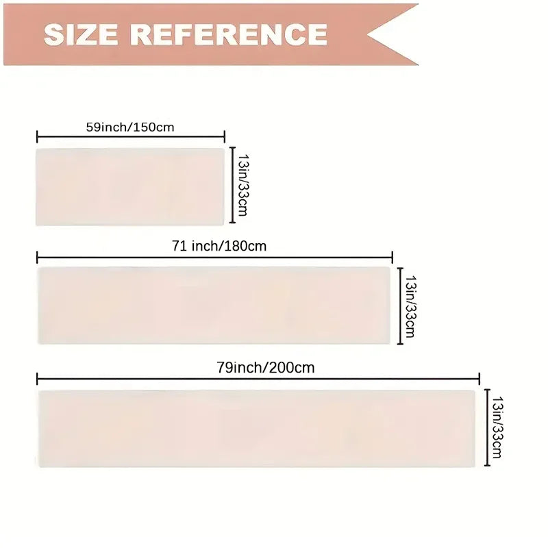 Festive Christmas table flag: Snowman, Reindeer & Decorated Trees New Year home party decoration