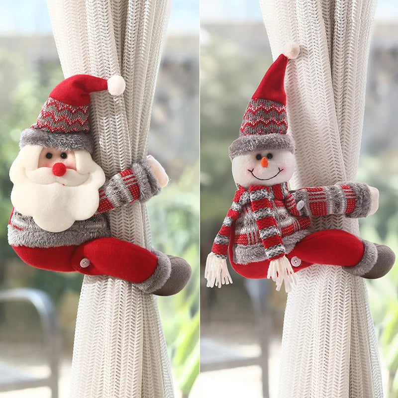 Christmas atmosphere decoration, chandelier decoration, Santa Claus doll pendant, Christmas shop decoration