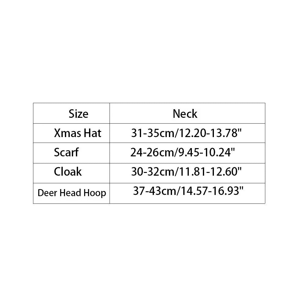 Cute Winter Pet Cloak Dog Cat Christmas Clothes Warm Puppy Santa Red Scarf Hat Head Funny Christmas Pet Costume Dog Cat Cloaks