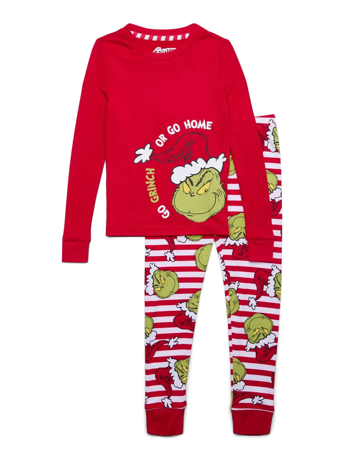 Christmas Print Cute Family Set Pajamas, Home Clothes, Family Set Long Sleeve Top Pants Set