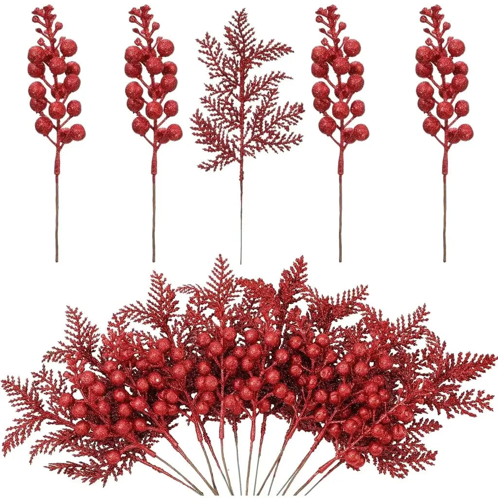5Pcs Artificial Berry Christmas Decoration Christmas Tree Ornaments Home Room Decor Navidad New Year 2026 Garland Gift Accessory