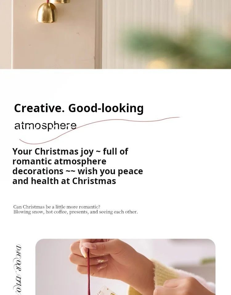 Christmas Decorations Christmas Bells Wreaths Pendants Christmas Tree Decorations Atmosphere Scene Hangings
