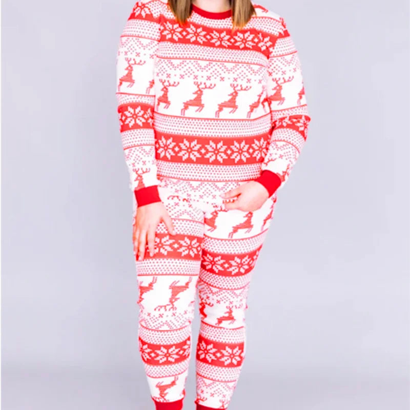 Christmas Pajamas Set Dad Mom and Me Clothes for Family Soft Cute Sleepwear Adults Kids 2 Piece Suit Xmas Look Outfits