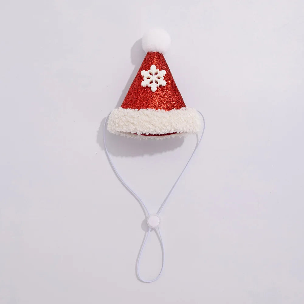 Christmas Cat Hat Cat Knitted Scarf Set Soft Winter Christmas Soft Santa Claus Costume Scarf For Dog Cats Pet Xmas Cat Supplies