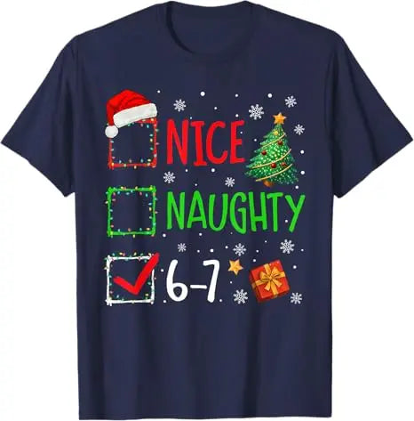 Funny Baseball Santa 67 Christmas Pajamas Boys T-Shirt Rock on Six Seven Bruh Santa Elf Number Xmas Costume Y2k Novelty Gifts