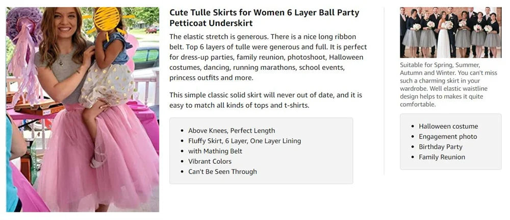 Christmas Layered Tutu Skirt Ribbon Tulle Mini Dresses for Women Carnivals OktoberUnder Music Festival Marathon Cosplay Skirts