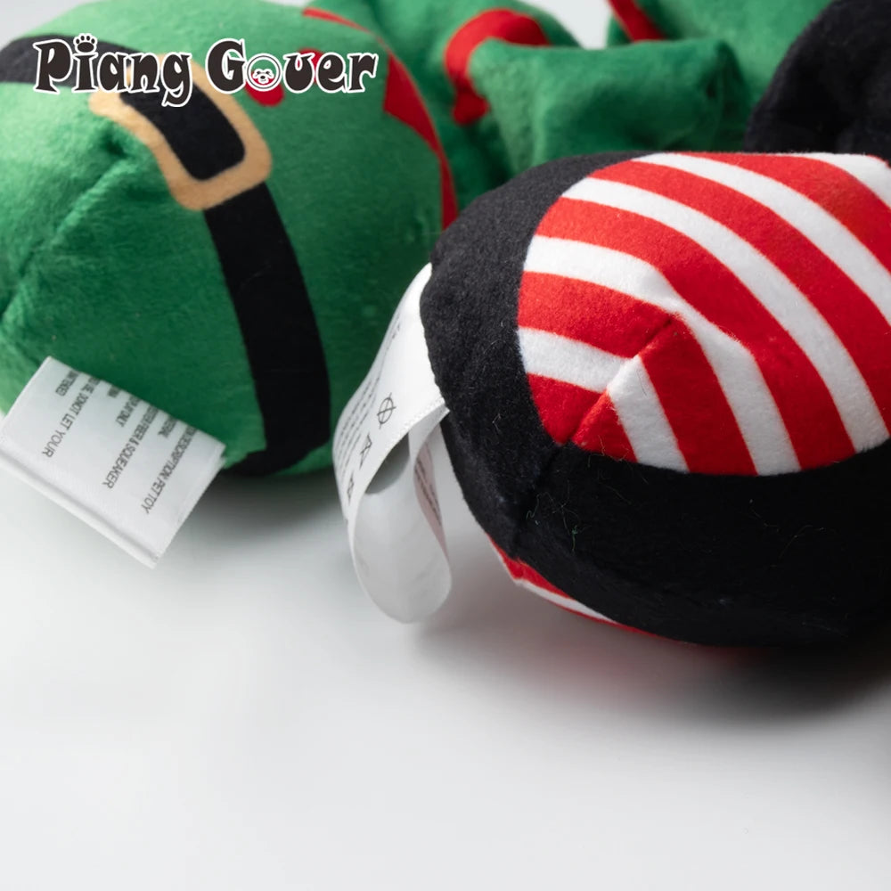 Christmas Elf Penguin Pet Squeaky Sound Toy Cute Animal Squeak Dog Toy Puppy