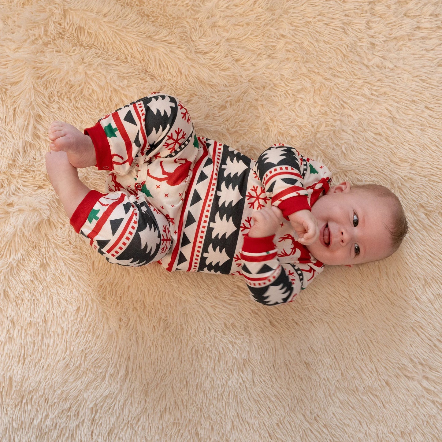 Family Christmas Pajamas – Full-Body Reindeer Matching Sleepwear Set
