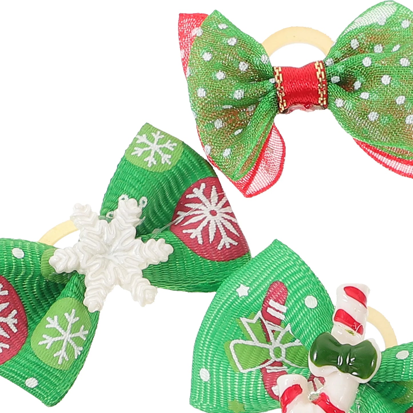 10Pcs Pet Hair Bows Dog Grooming Accessories Festive Bow Ties for Small Dogs Holiday Christmas Gift Dog Bows Pet Hair Bowtie