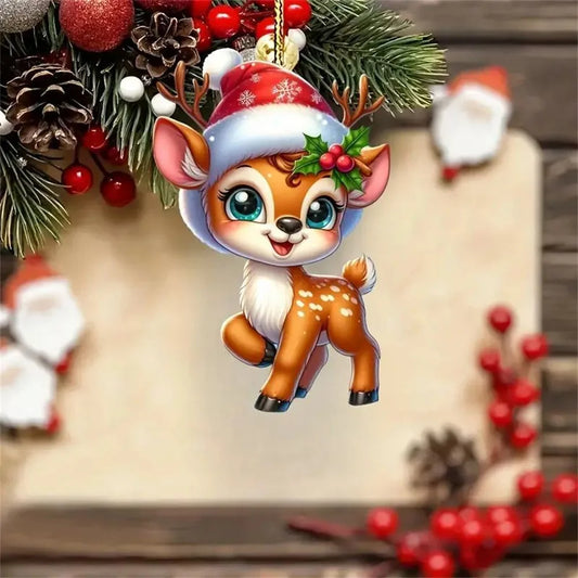 Christmas Decoration Deer Xmas Tree Elk Ornament Home Decor Reindeer Merry Christmas Gift Natal Navidad Noel New Year 2024