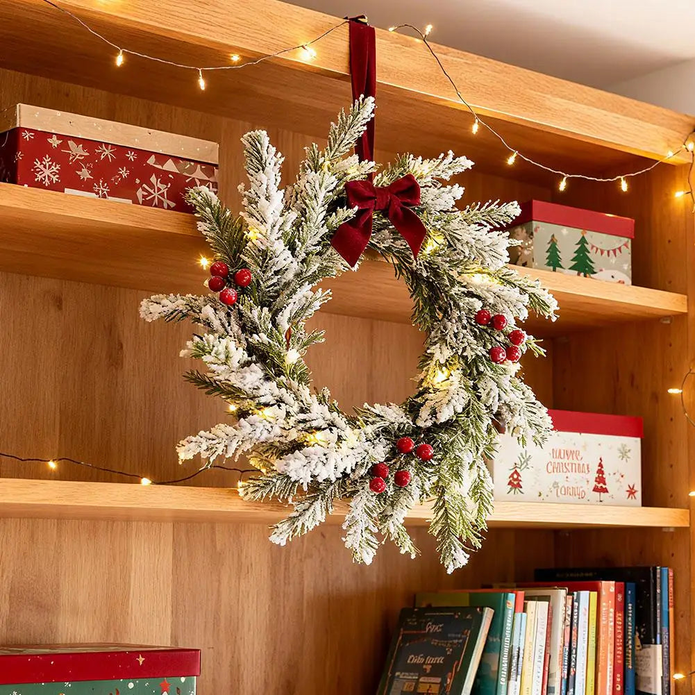 Christmas Kitchen Cabinet Wreaths With Bow Ribbon Hanging Cabinet Doors Wreaths Decor Kitchen Window Outdoor Indoor Holiday