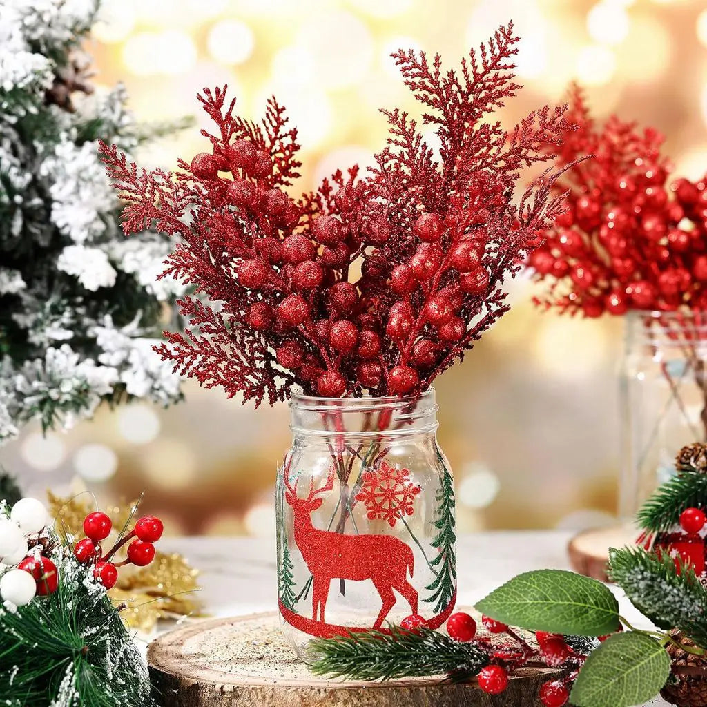 5Pcs Artificial Berry Christmas Decoration Christmas Tree Ornaments Home Room Decor Navidad New Year 2026 Garland Gift Accessory