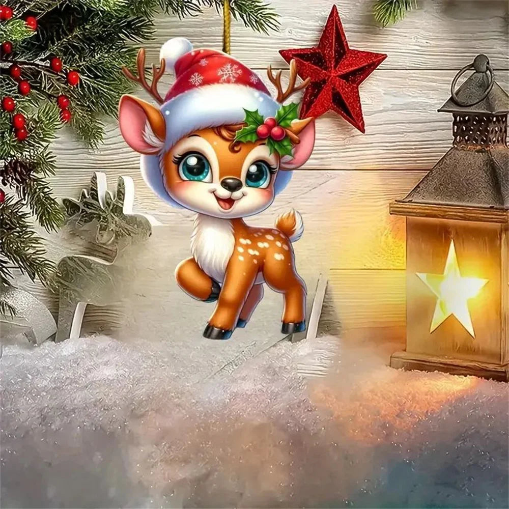 Christmas Decoration Deer Xmas Tree Elk Ornament Home Decor Reindeer Merry Christmas Gift Natal Navidad Noel New Year 2024