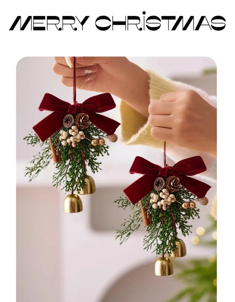 Christmas Decorations Christmas Bells Wreaths Pendants Christmas Tree Decorations Atmosphere Scene Hangings