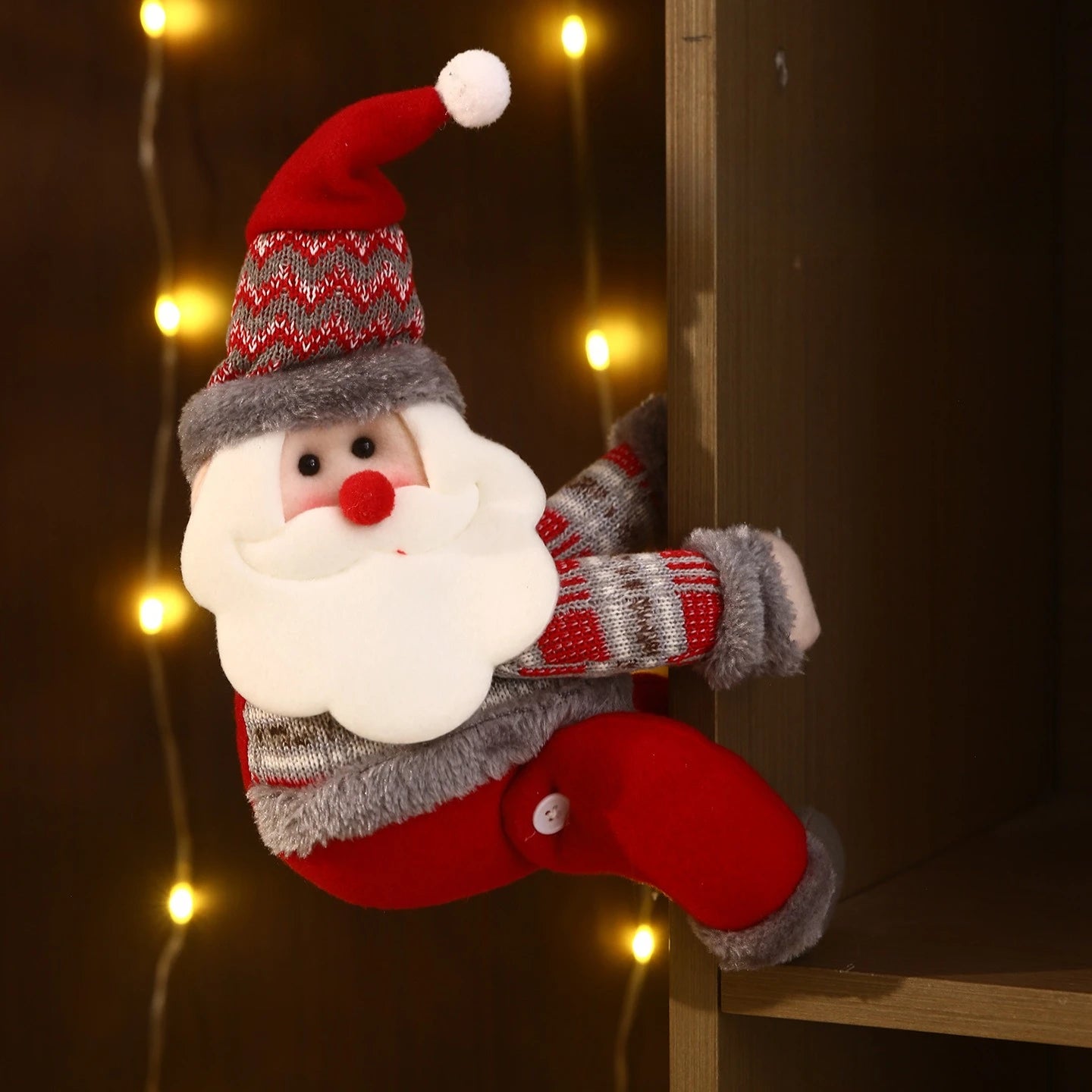 Christmas atmosphere decoration, chandelier decoration, Santa Claus doll pendant, Christmas shop decoration