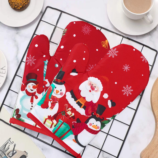 Decorations 2026 Christmas Home Kitchen Party Decorations 2025 Christmas Snowman Kitchen Christmas New Year Gifts Gloves Mittens