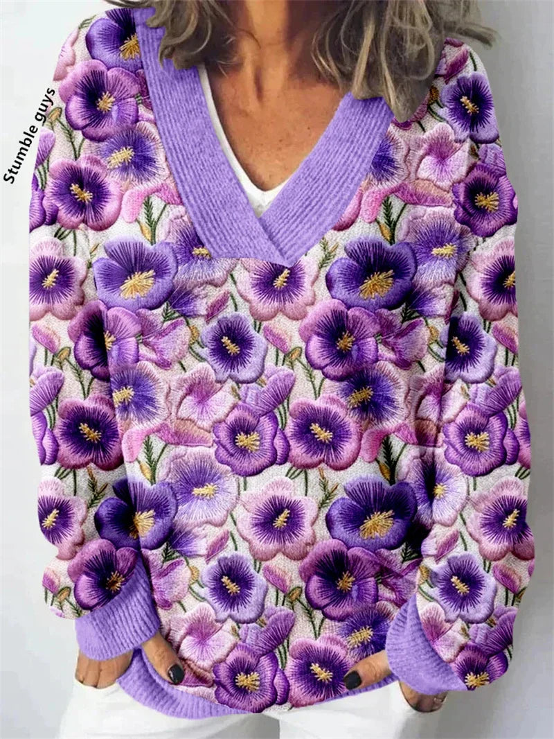 Women's Christmas Sweater Autumn Winter Casual Fashion European American Warm Deer Snowman Dog Print Y2K Knit Top