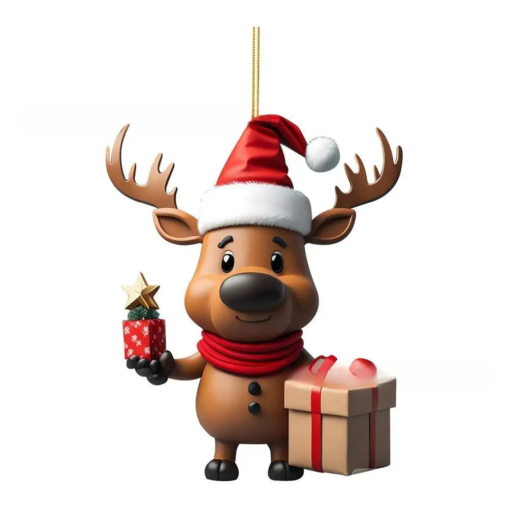 Christmas Decoration Deer Xmas Tree Elk Ornament Home Decor Reindeer Merry Christmas Gift Natal Navidad Noel New Year 2024