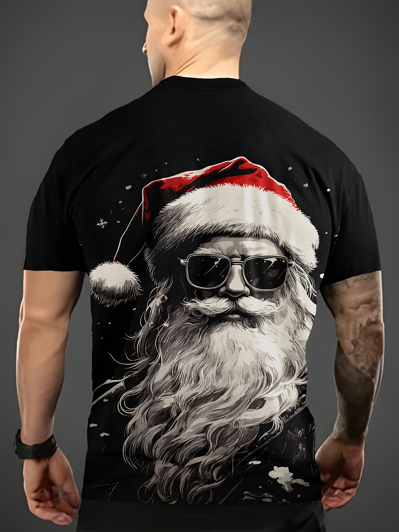 Santa Claus Print Men’s T-Shirt