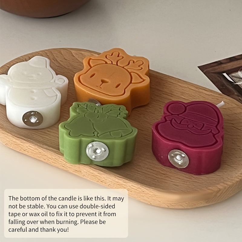 Christmas Scented Candles Set (4-Pack) – British Pear Holiday Fragrance