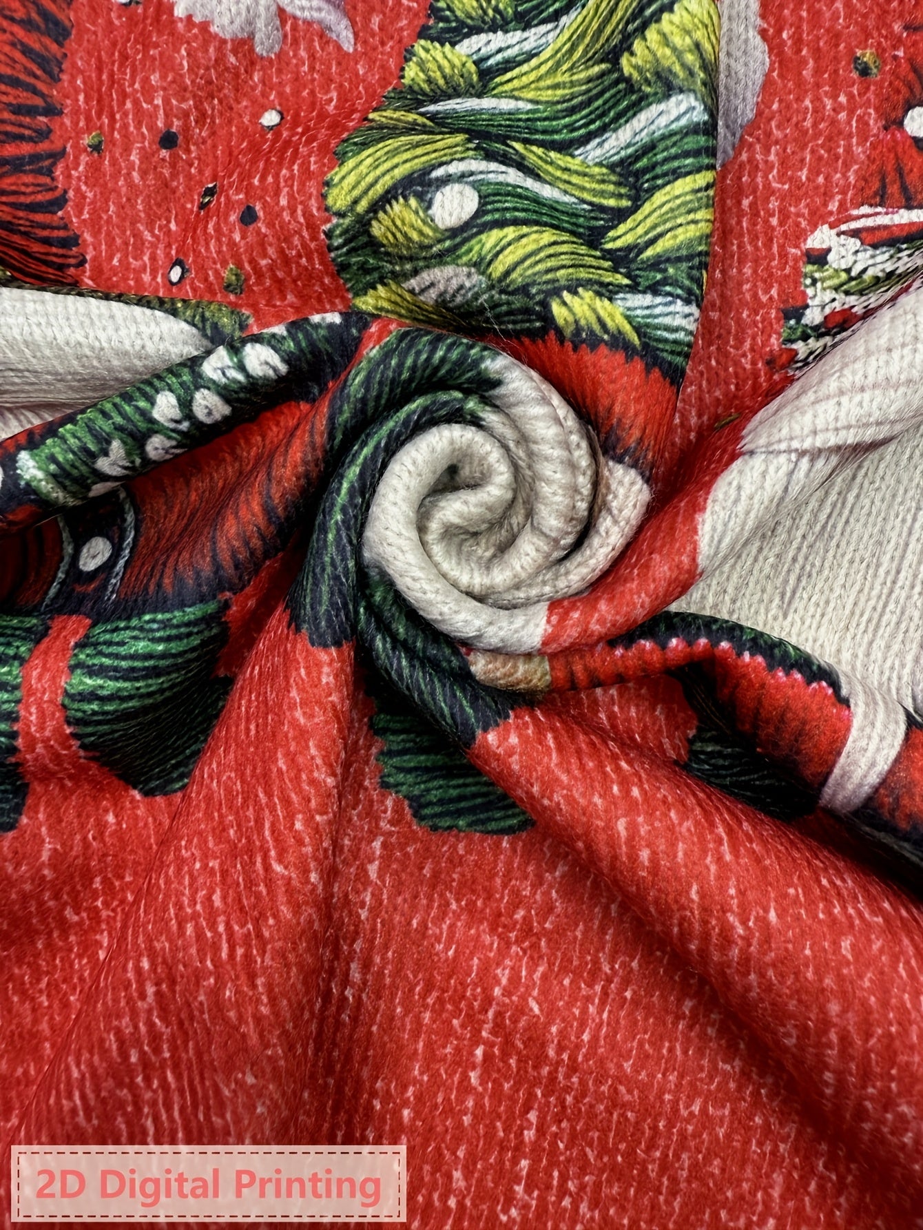 Women'S 3D Printed Long Sleeve Crew Neck Sweater - Ultra HD Gothic Raven & Santa Claus Design, Lightweight All-Over Print, Casual Elegant Style, Regular Fit